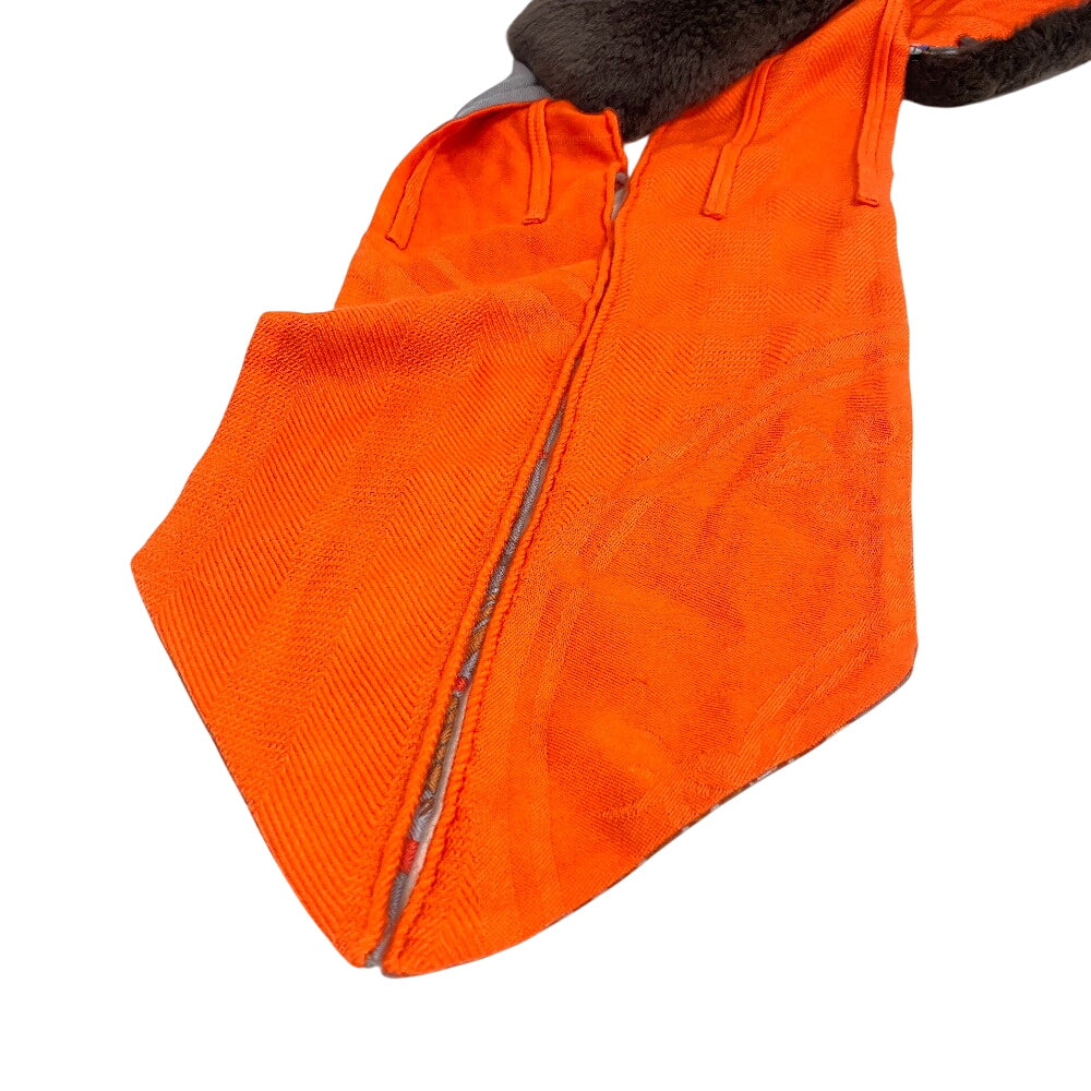 HERMES Other accessories Cashmere, Silk multicolor hood fur Petit Ash Women Used Authentic