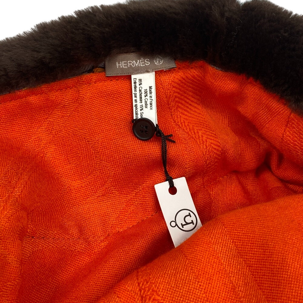 HERMES Other accessories Cashmere, Silk multicolor hood fur Petit Ash Women Used Authentic