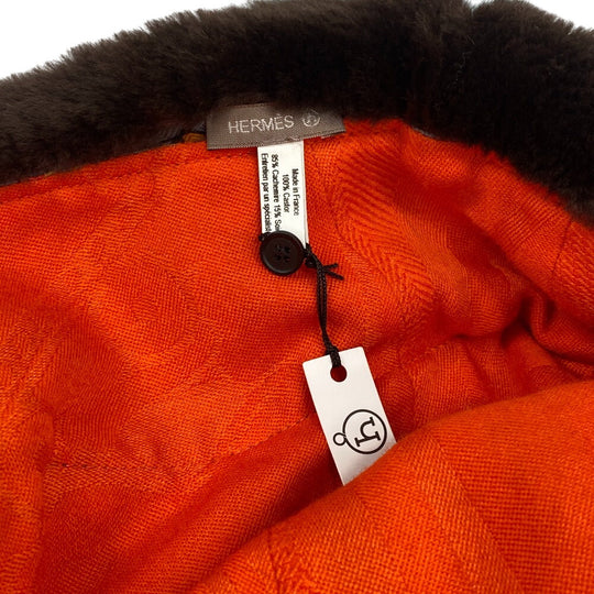 HERMES Other accessories Cashmere, Silk multicolor hood fur Petit Ash Women Used Authentic