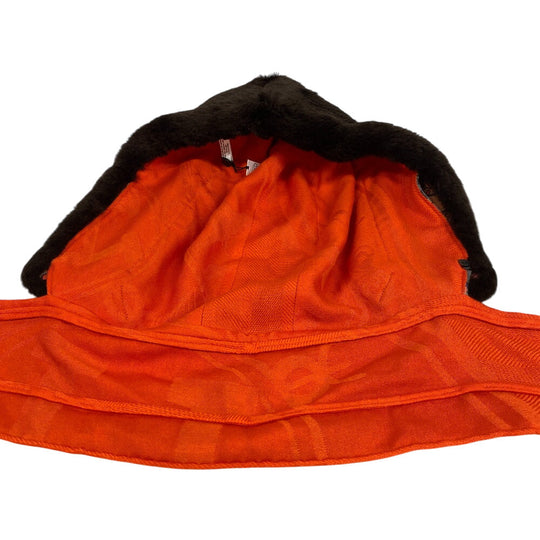 HERMES Other accessories Cashmere, Silk multicolor hood fur Petit Ash Women Used Authentic
