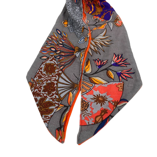 HERMES Other accessories Cashmere, Silk multicolor hood fur Petit Ash Women Used Authentic