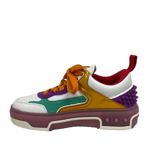Christian Louboutin sneakers leather multicolor mesh Women 36 1/2 Used Authentic
