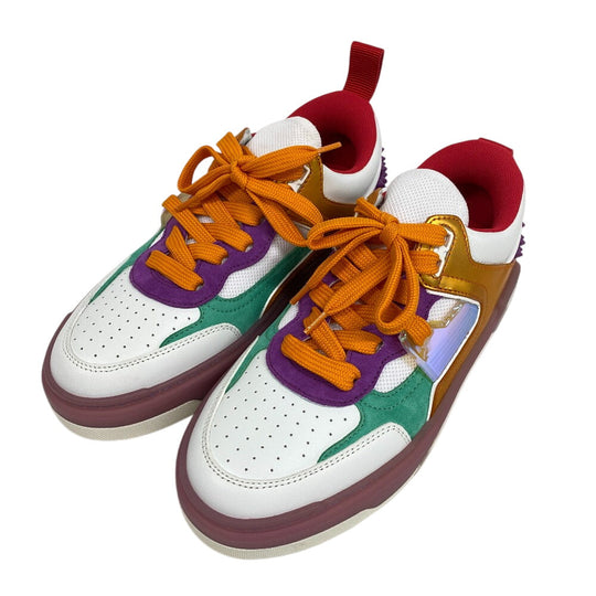 Christian Louboutin sneakers leather multicolor mesh Women 36 1/2 Used Authentic