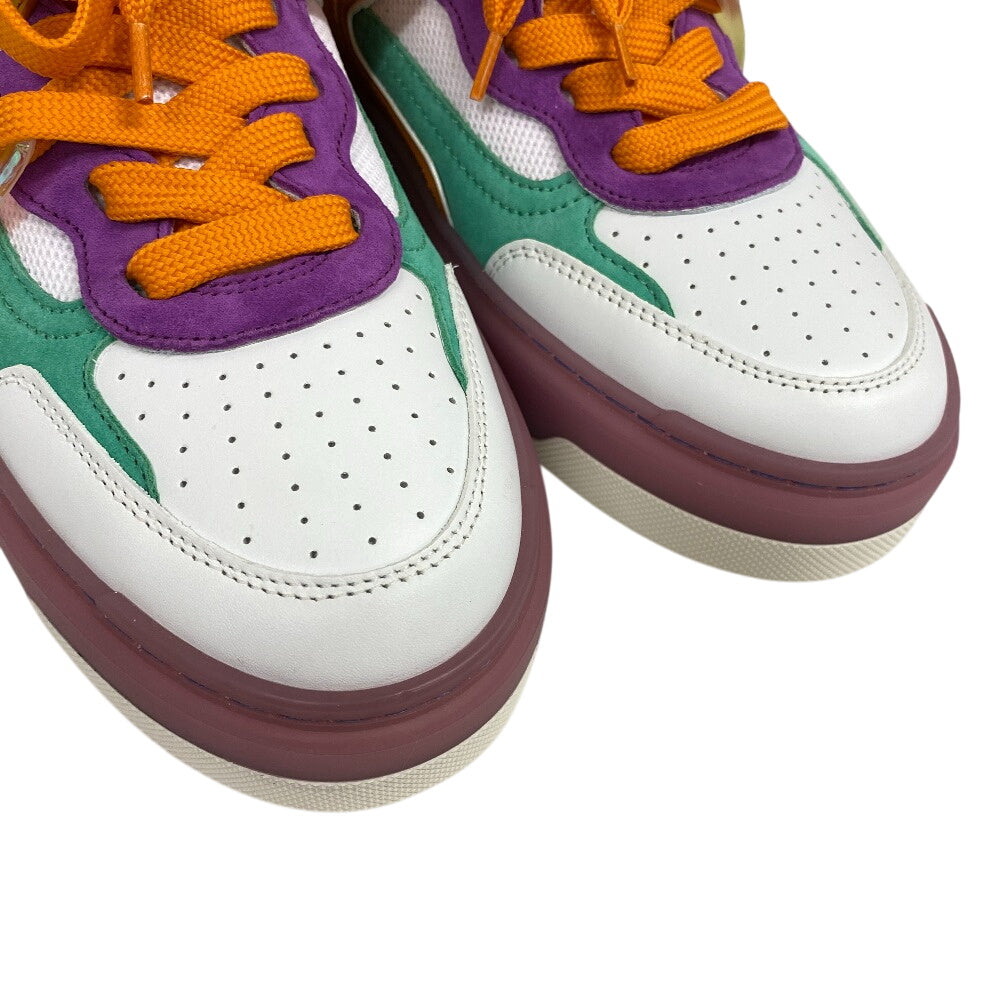 Christian Louboutin sneakers leather multicolor mesh Women 36 1/2 Used Authentic