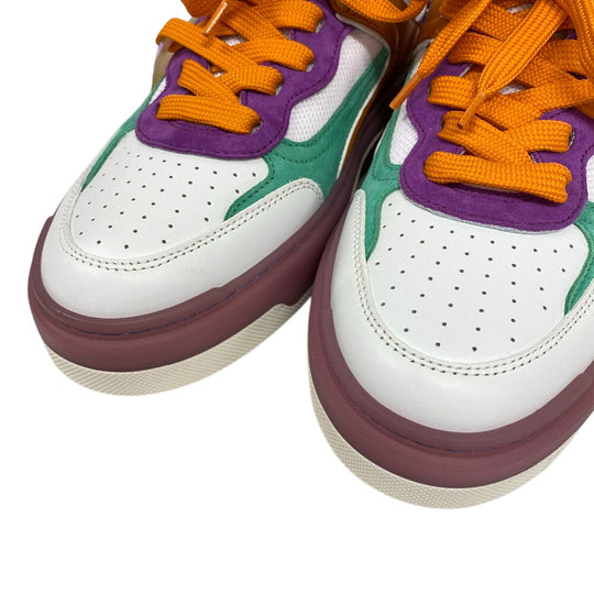 Christian Louboutin sneakers leather multicolor mesh Women 36 1/2 Used Authentic