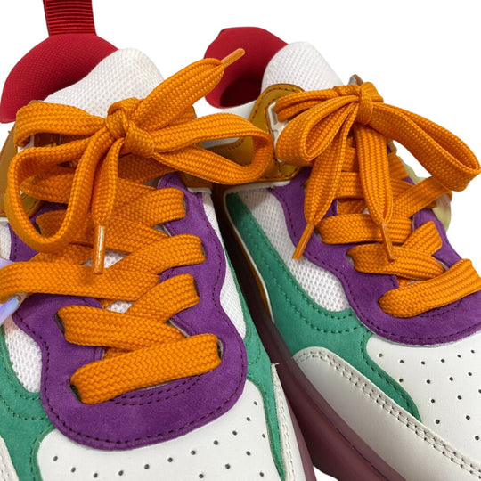 Christian Louboutin sneakers leather multicolor mesh Women 36 1/2 Used Authentic