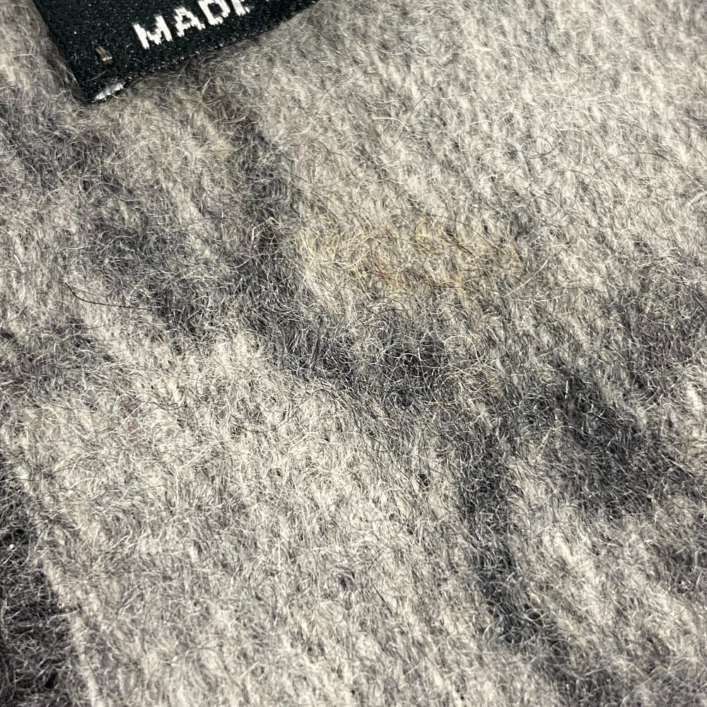 GUCCI Scarf cashmere gray GG pattern Women(Unisex) Used Authentic