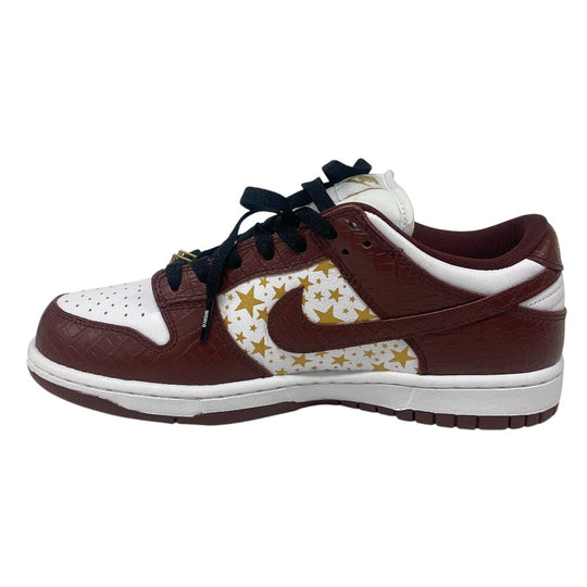Supreme sneakers DH3228-103 leather white Gold Stars Supreme �~ Nike SB Dunk Low OG QS mens 26 Used Authentic
