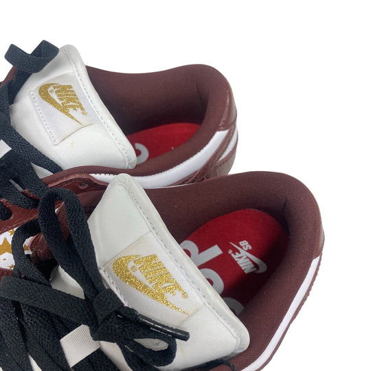 Supreme sneakers DH3228-103 leather white Gold Stars Supreme �~ Nike SB Dunk Low OG QS mens 26 Used Authentic
