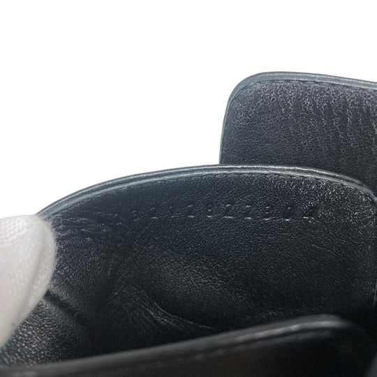 HERMES boots leather black frenchie Women 35 1/2 Used Authentic