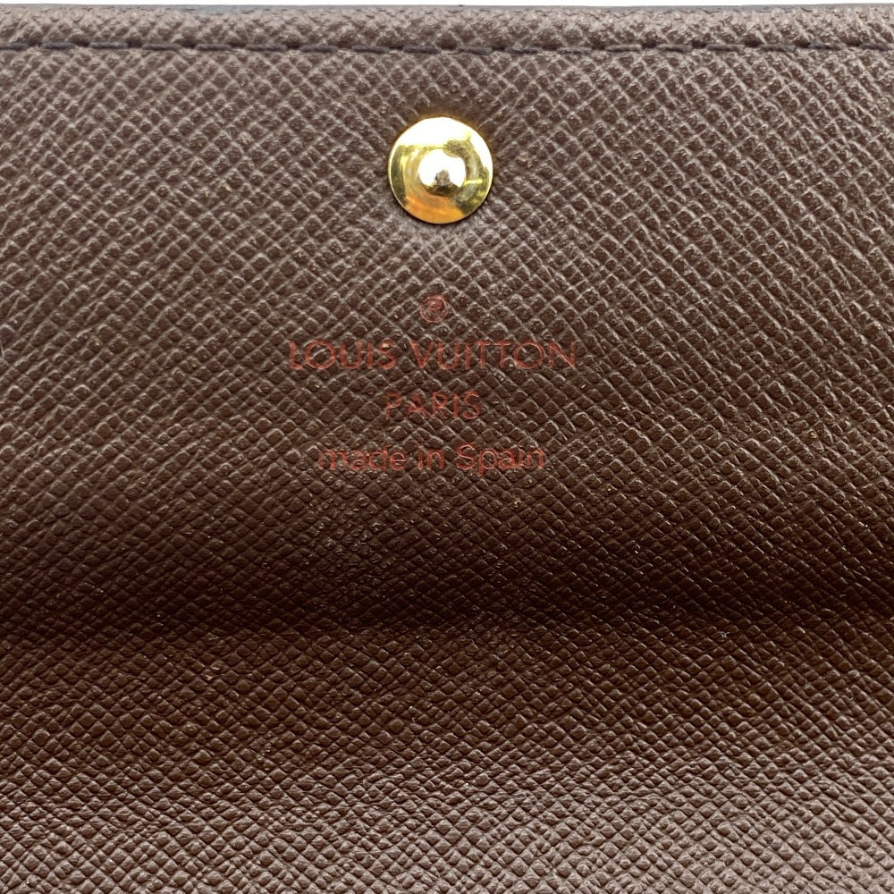 LOUIS VUITTON Long Wallet Purse N61725 leather Brown Damier Porto Monnaie Credit NM