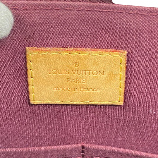 LOUIS VUITTON Handbag M91691 Vernis wine-red Monogram Vernis Alma PM Women Used Authentic