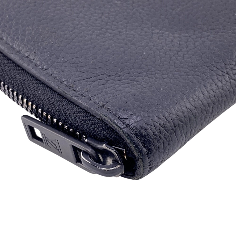 LOUIS VUITTON Long Wallet Purse M81743 leather Noir LV Aerogram Zippy wallet  Vertical mens Used Authentic