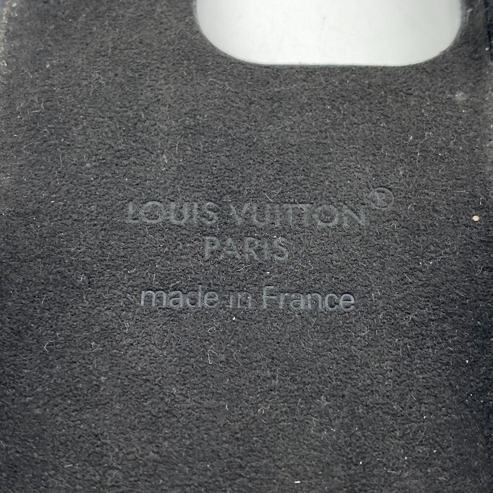 LOUIS VUITTON iPhone case M82887 Leather, Monogram Canvas Brown iPhone15PRO Monogram Bumper 15 PRO Women(Unisex) Used Authentic