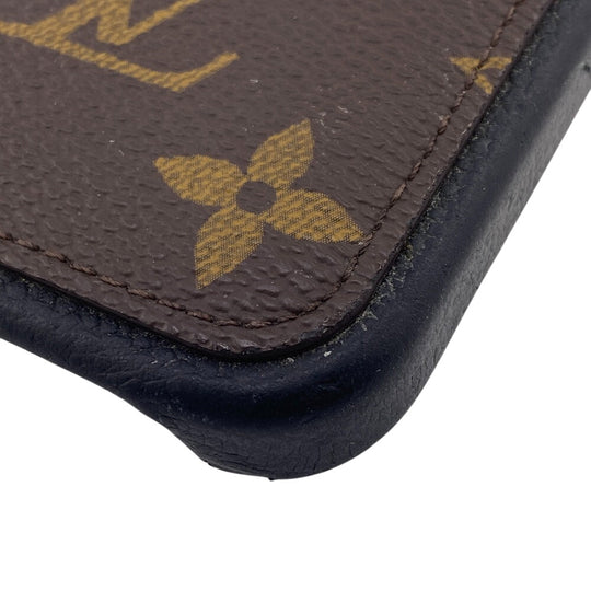 LOUIS VUITTON iPhone case M82887 Leather, Monogram Canvas Brown iPhone15PRO Monogram Bumper 15 PRO Women(Unisex) Used Authentic