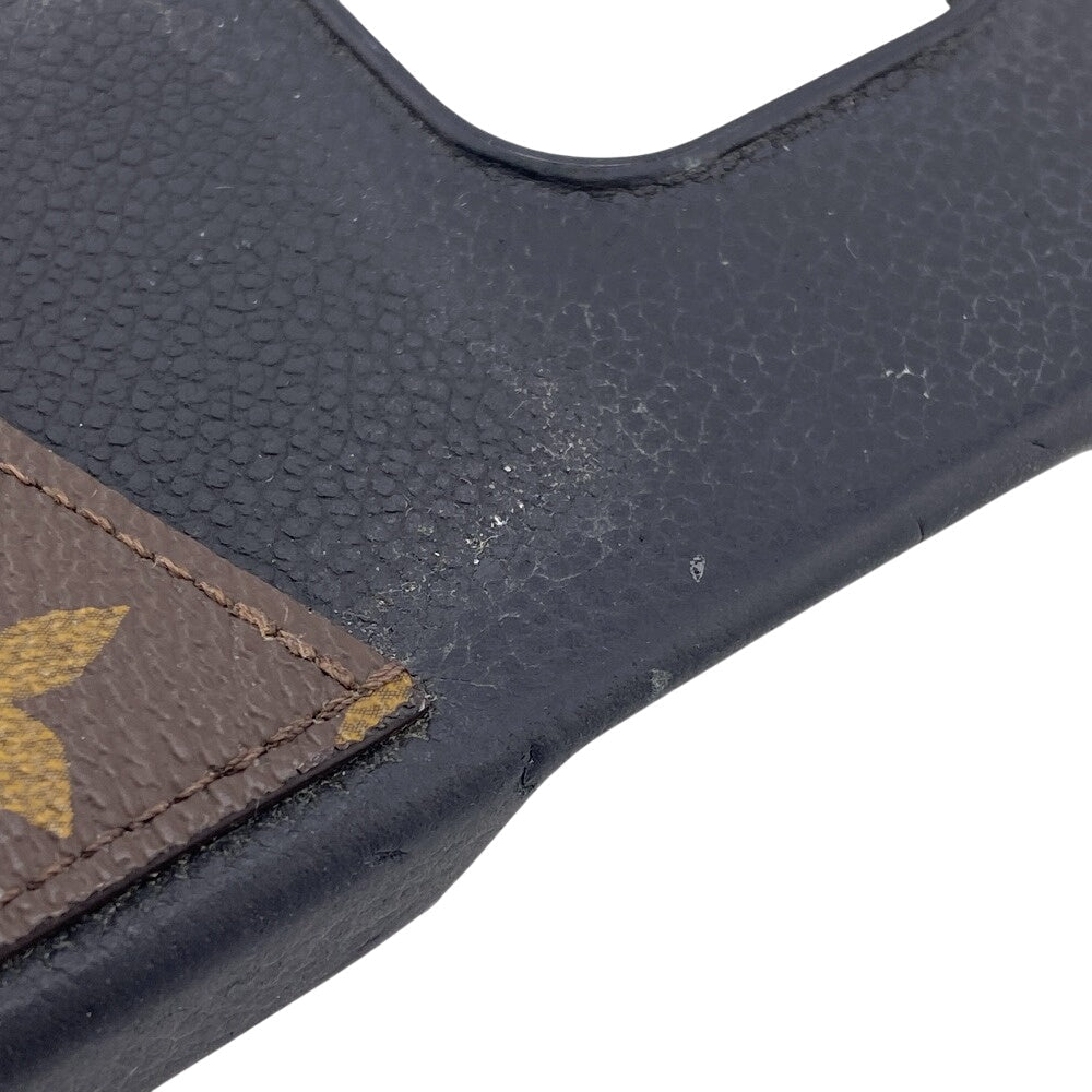 LOUIS VUITTON iPhone case M82887 Leather, Monogram Canvas Brown iPhone15PRO Monogram Bumper 15 PRO Women(Unisex) Used Authentic