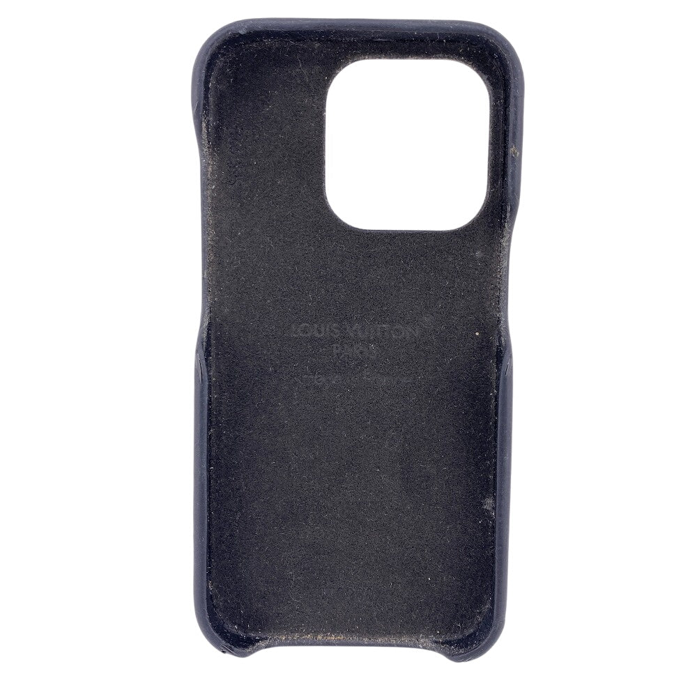 LOUIS VUITTON iPhone case M82887 Leather, Monogram Canvas Brown iPhone15PRO Monogram Bumper 15 PRO Women(Unisex) Used Authentic