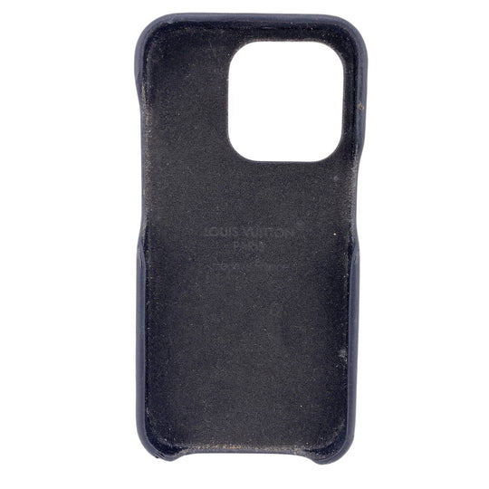 LOUIS VUITTON iPhone case M82887 Leather, Monogram Canvas Brown iPhone15PRO Monogram Bumper 15 PRO Women(Unisex) Used Authentic