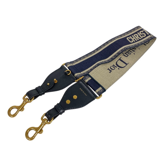 Christian Dior Shoulder strap canvas Navy