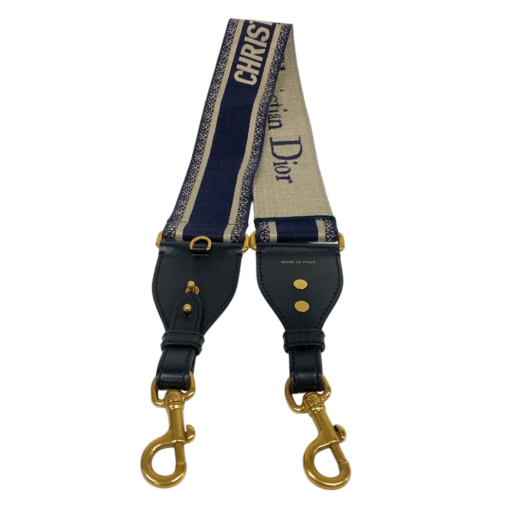 Christian Dior Shoulder strap canvas Navy