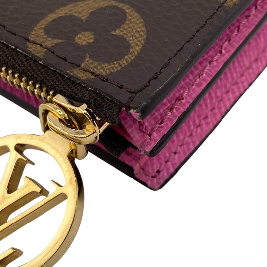 LOUIS VUITTON Bifold Wallet M82383 leather Brown Monogram Lisa