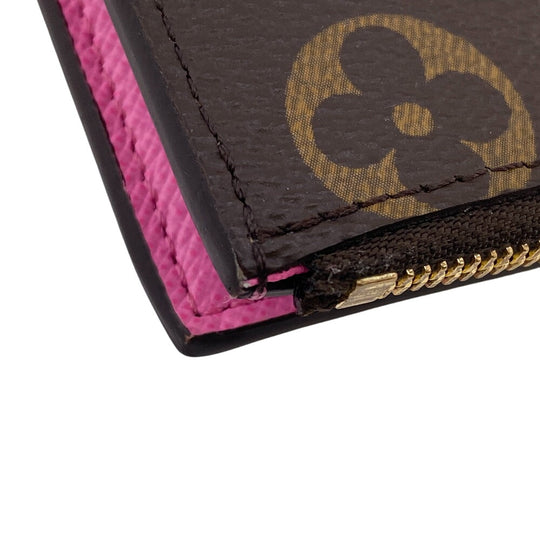 LOUIS VUITTON Bifold Wallet M82383 leather Brown Monogram Lisa