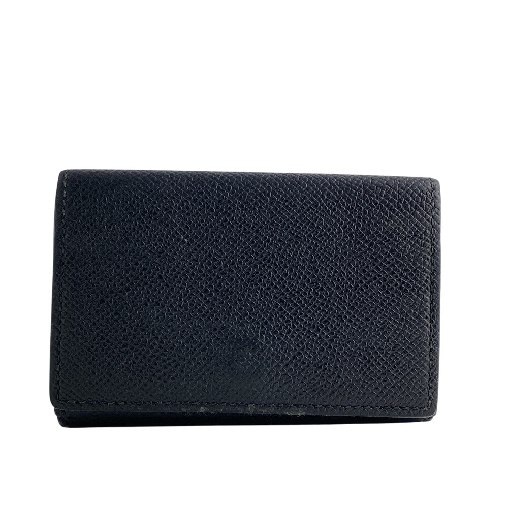 BURBERRY Tri-fold wallet leather black Compact wallet Women(Unisex) Used Authentic