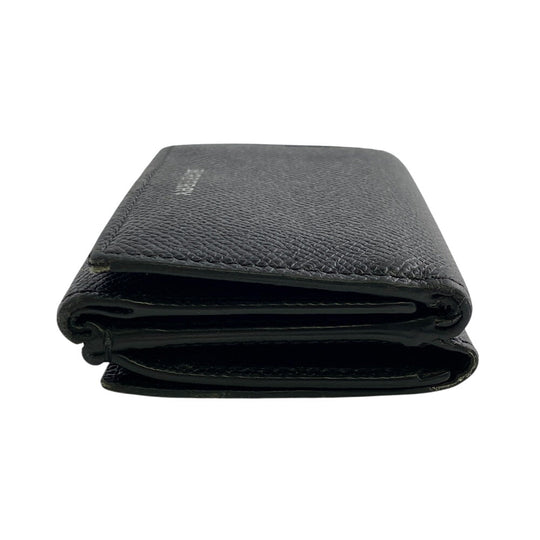 BURBERRY Tri-fold wallet leather black Compact wallet Women(Unisex) Used Authentic