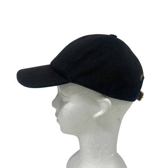 LOUIS VUITTON cap M7050M canvas black Cap LV Iconic(Unisex) Used Authentic