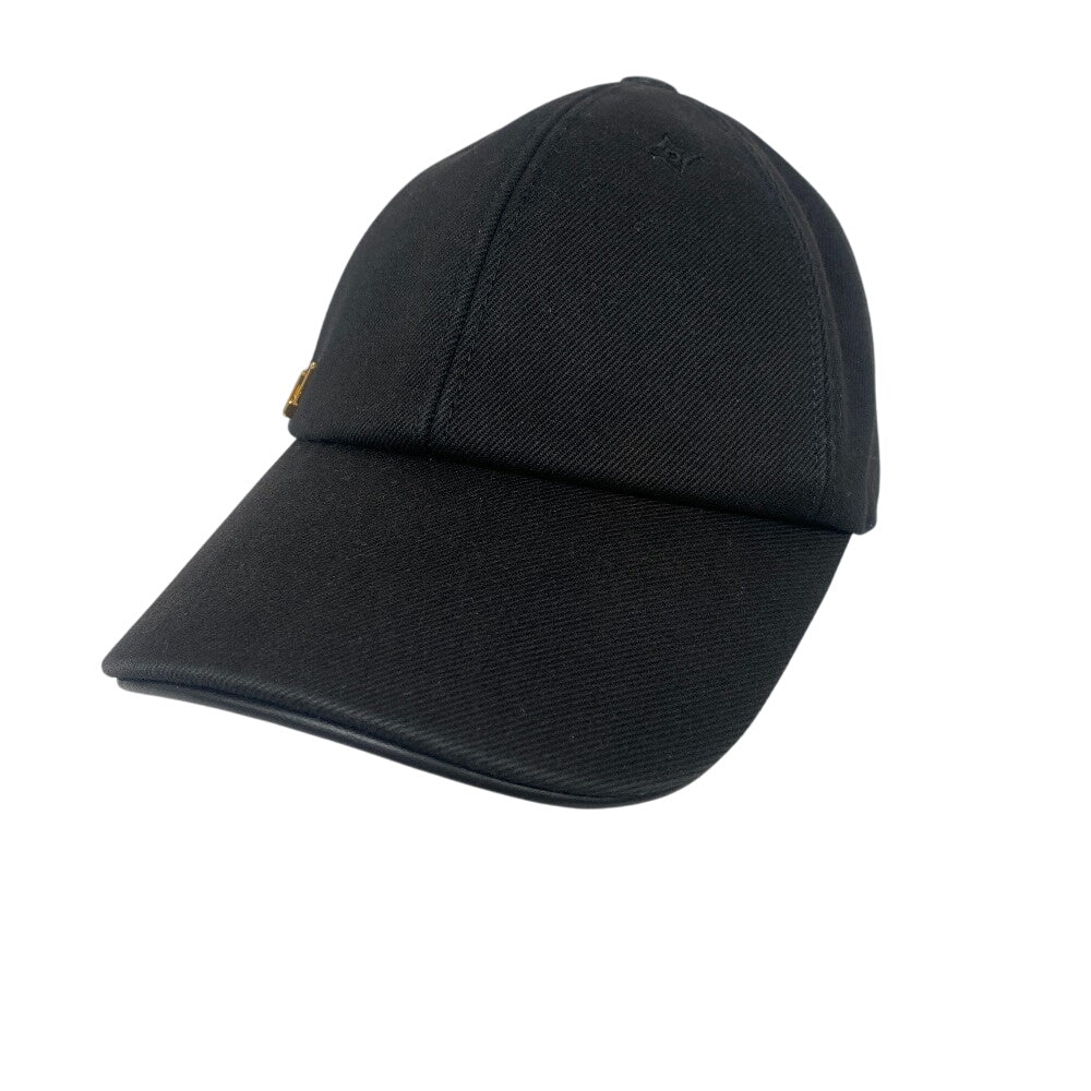 LOUIS VUITTON cap M7050M canvas black Cap LV Iconic(Unisex) Used Authentic