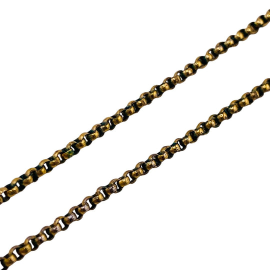 LOUIS VUITTON Necklace M00759 Metal, Rhinestone gold LV Circle louise by night Women(Unisex) Used Authentic