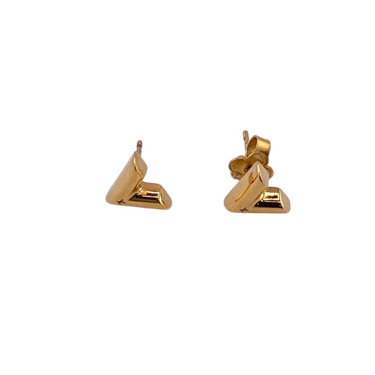 LOUIS VUITTON Pierce M68153 Gold Plated gold Essential V Women(Unisex) Used Authentic
