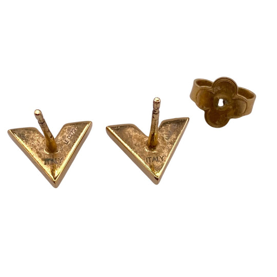 LOUIS VUITTON Pierce M68153 Gold Plated gold Essential V Women(Unisex) Used Authentic