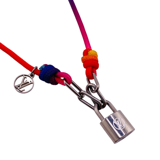 LOUIS VUITTON bracelet Q05269 Polyester, Titanium Rainbow Lockit Virgil Abloh Women(Unisex) Used Authentic