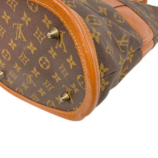 LOUIS VUITTON Tote Bag T42238 leather Brown Monogram BucketUSA
