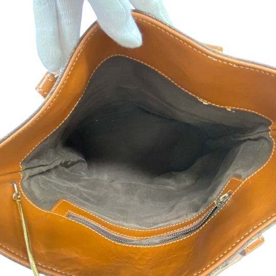 LOUIS VUITTON Tote Bag T42238 leather Brown Monogram BucketUSA