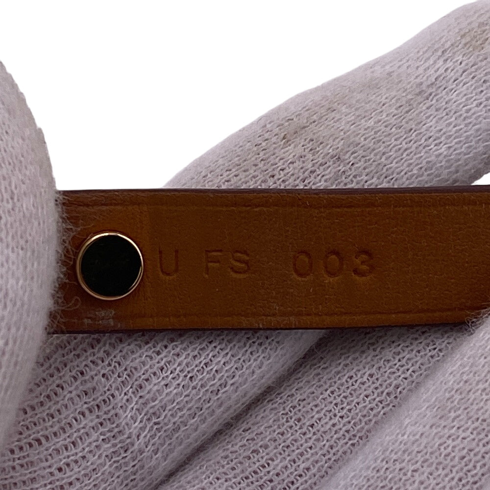 HERMES bracelet leather Brown Asdukour Women(Unisex) Used Authentic
