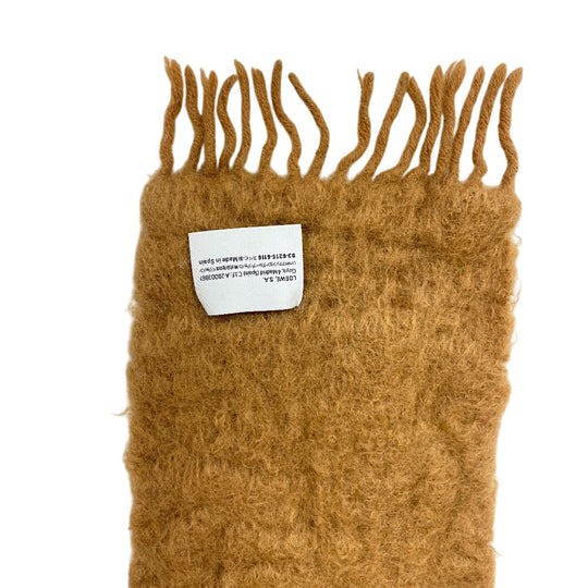 LOEWE scarf Mohair, Wool beige anagram Women Used Authentic