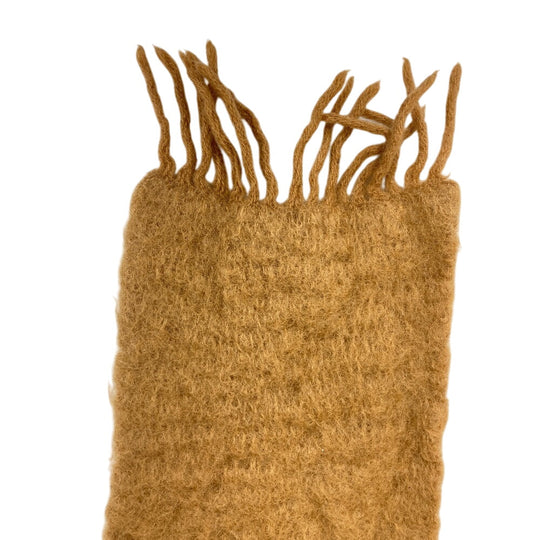 LOEWE scarf Mohair, Wool beige anagram Women Used Authentic