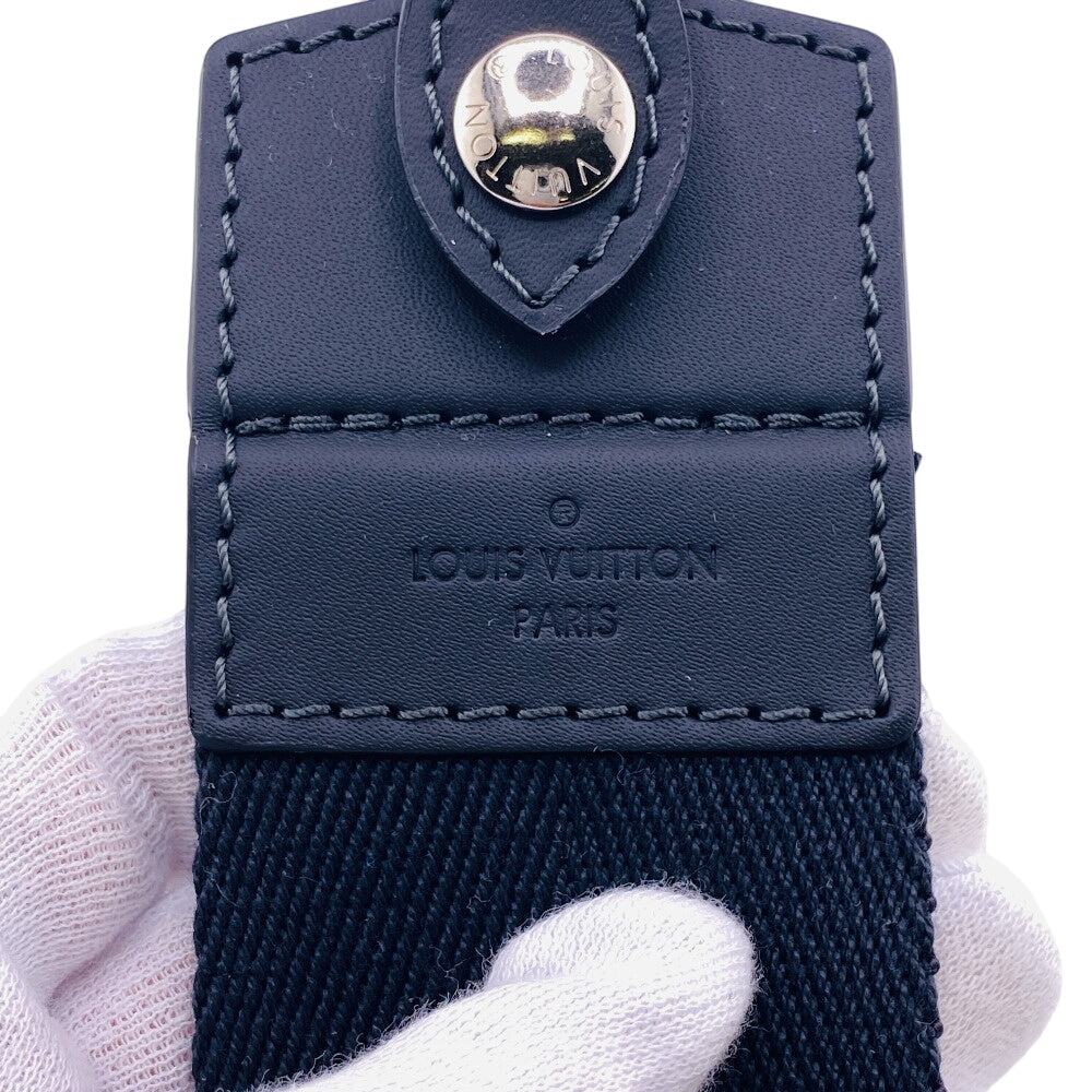 LOUIS VUITTON Shoulder strap Canvas, Leather black Women(Unisex) Used Authentic