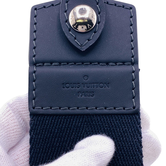 LOUIS VUITTON Shoulder strap Canvas, Leather black Women(Unisex) Used Authentic