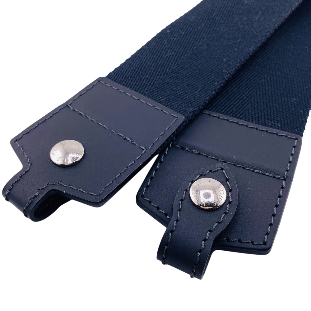 LOUIS VUITTON Shoulder strap Canvas, Leather black Women(Unisex) Used Authentic