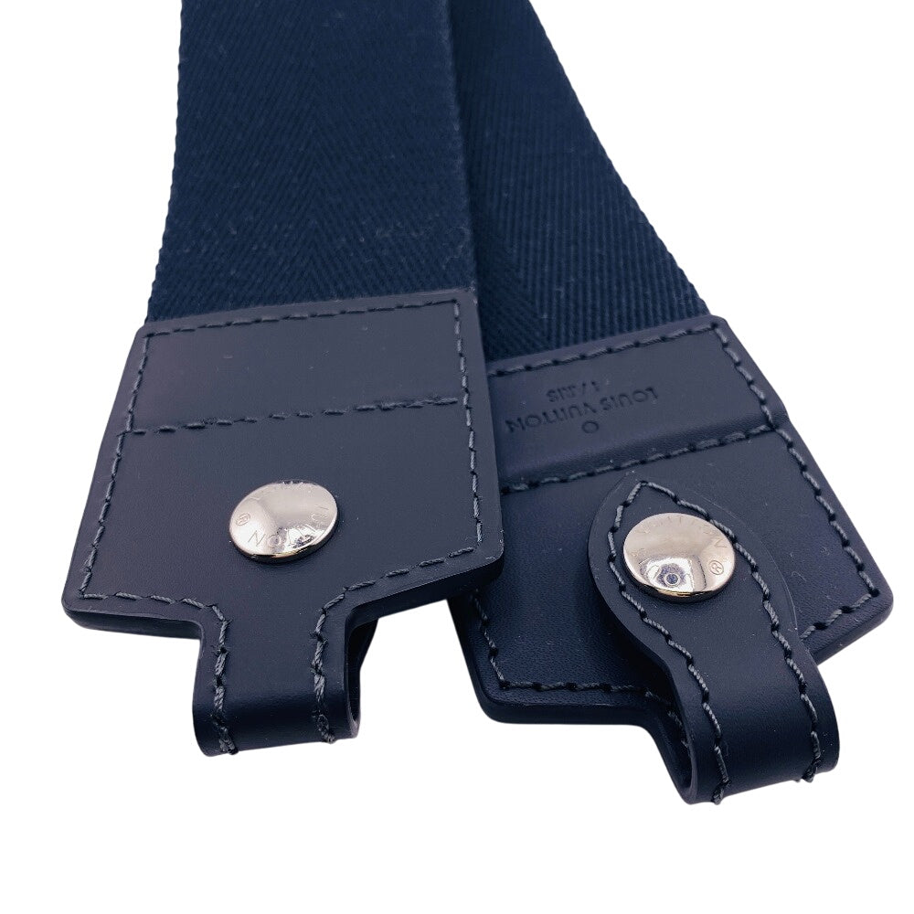 LOUIS VUITTON Shoulder strap Canvas, Leather black Women(Unisex) Used Authentic