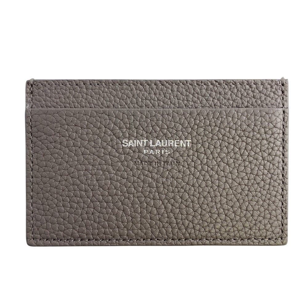 SAINT LAURENT PARIS Bifold Wallet 505011 leather gray Compact wallet Women Used Authentic