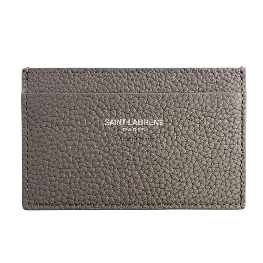 SAINT LAURENT PARIS Bifold Wallet 505011 leather gray Compact wallet Women Used Authentic