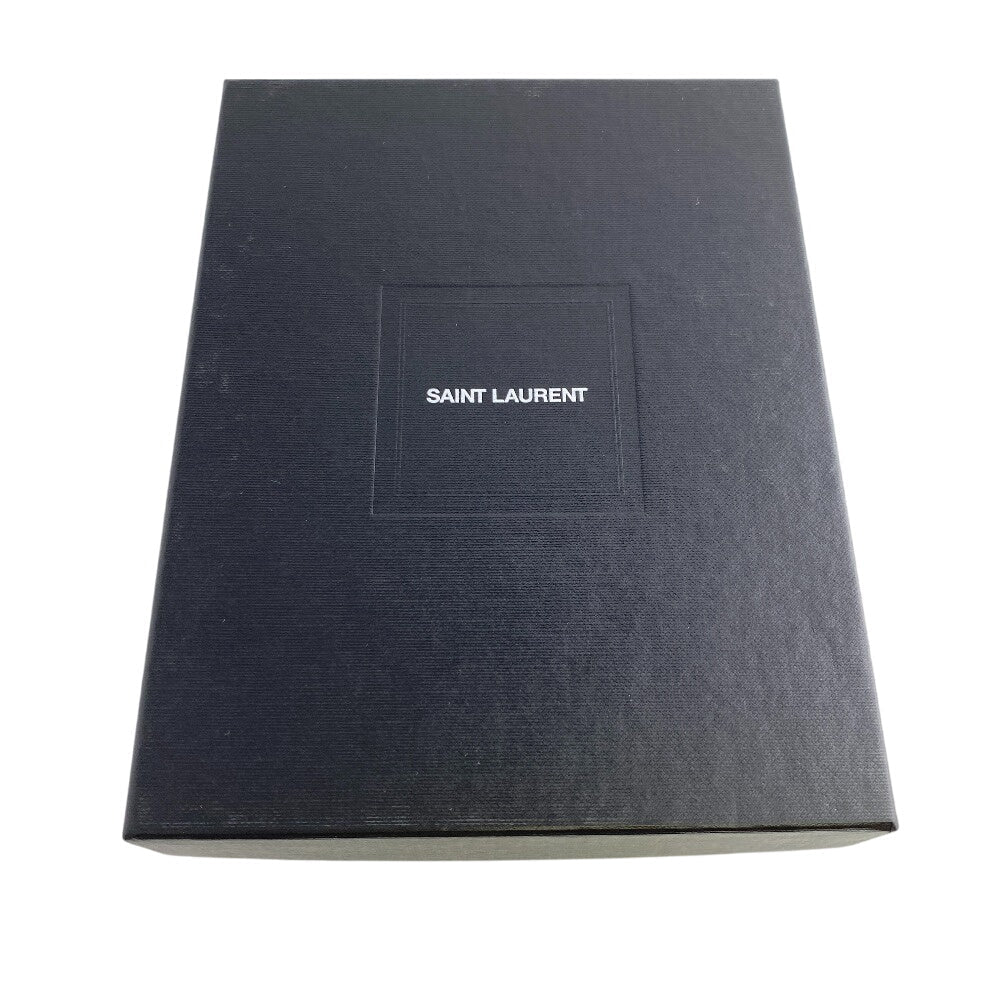 SAINT LAURENT PARIS Bifold Wallet 505011 leather gray Compact wallet Women Used Authentic