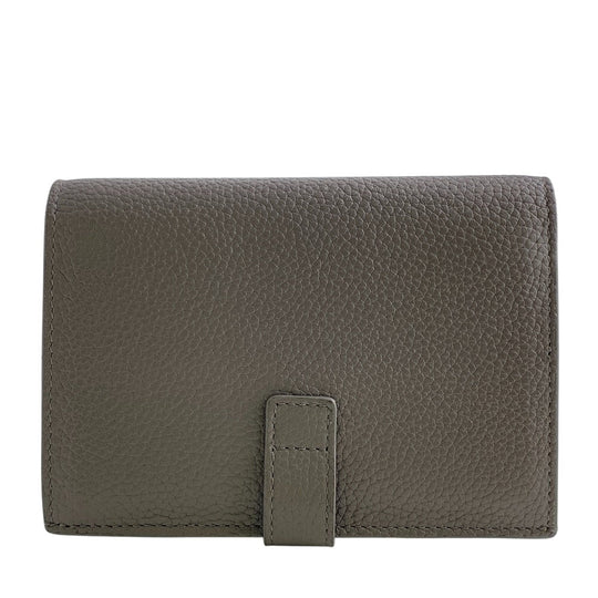 SAINT LAURENT PARIS Bifold Wallet 505011 leather gray Compact wallet Women Used Authentic