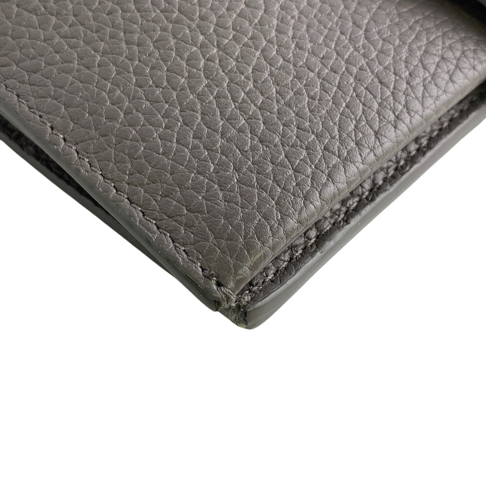 SAINT LAURENT PARIS Bifold Wallet 505011 leather gray Compact wallet Women Used Authentic
