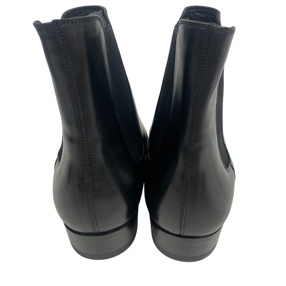 SAINT LAURENT PARIS boots 592438 leather black Side gore boots mens 45 Used Authentic