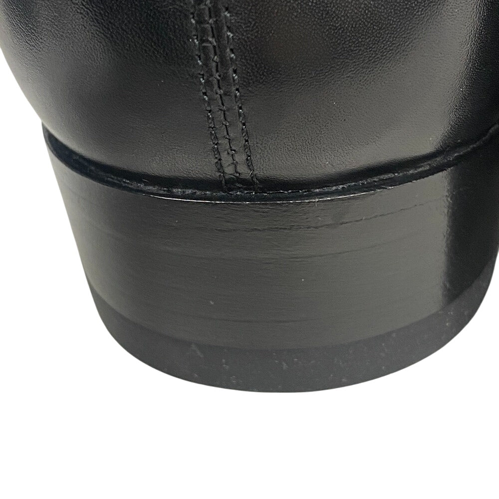 SAINT LAURENT PARIS boots 592438 leather black Side gore boots mens 45 Used Authentic